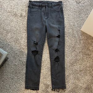 Abercrombie & Fitch Charcoal High Rise Jeans